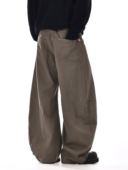 Deconstructed Design Wide-Leg Denim Jeans WN15125