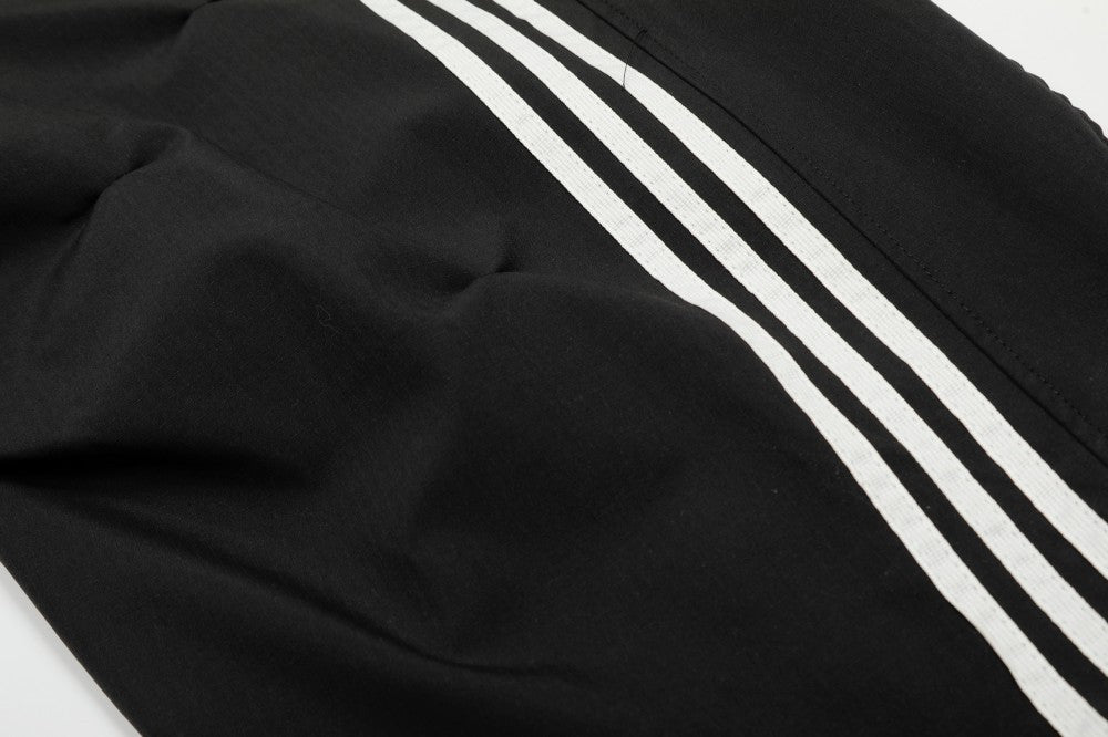 Stripe Zipper Jacket & Stripe Wide Leg Pants Setup WN28059