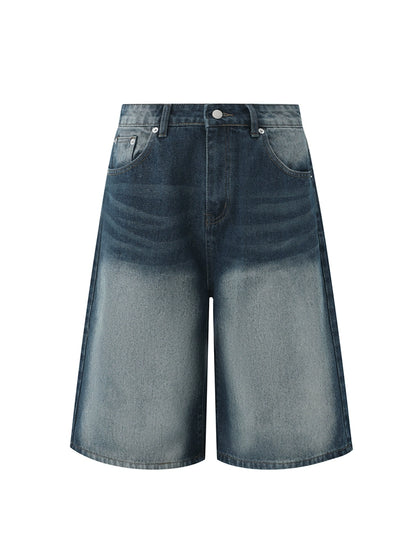 Washed Wide Leg Half Pants WN20247