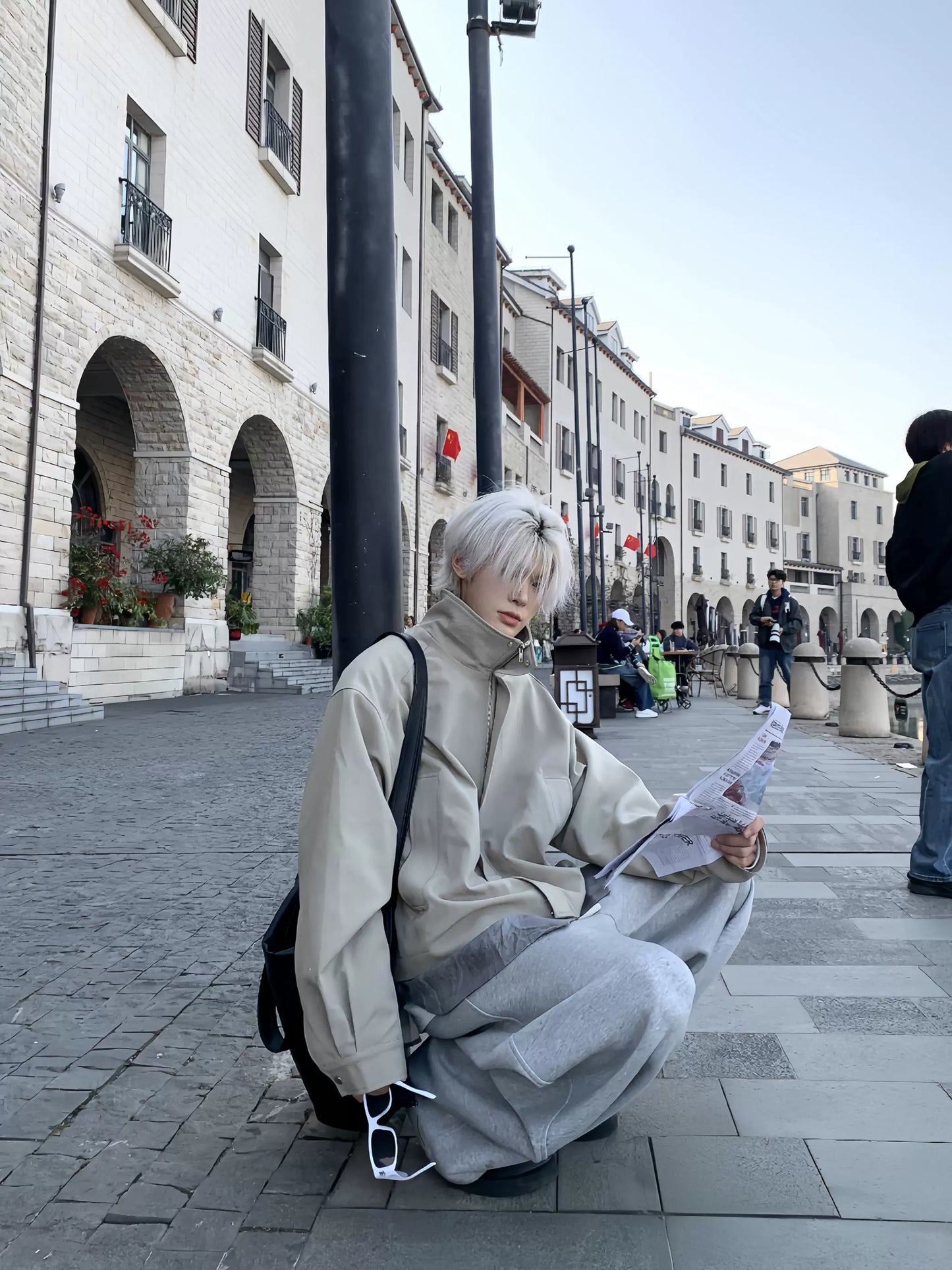 Heavyweight Stand-Neck Zipper Jacket WN19938