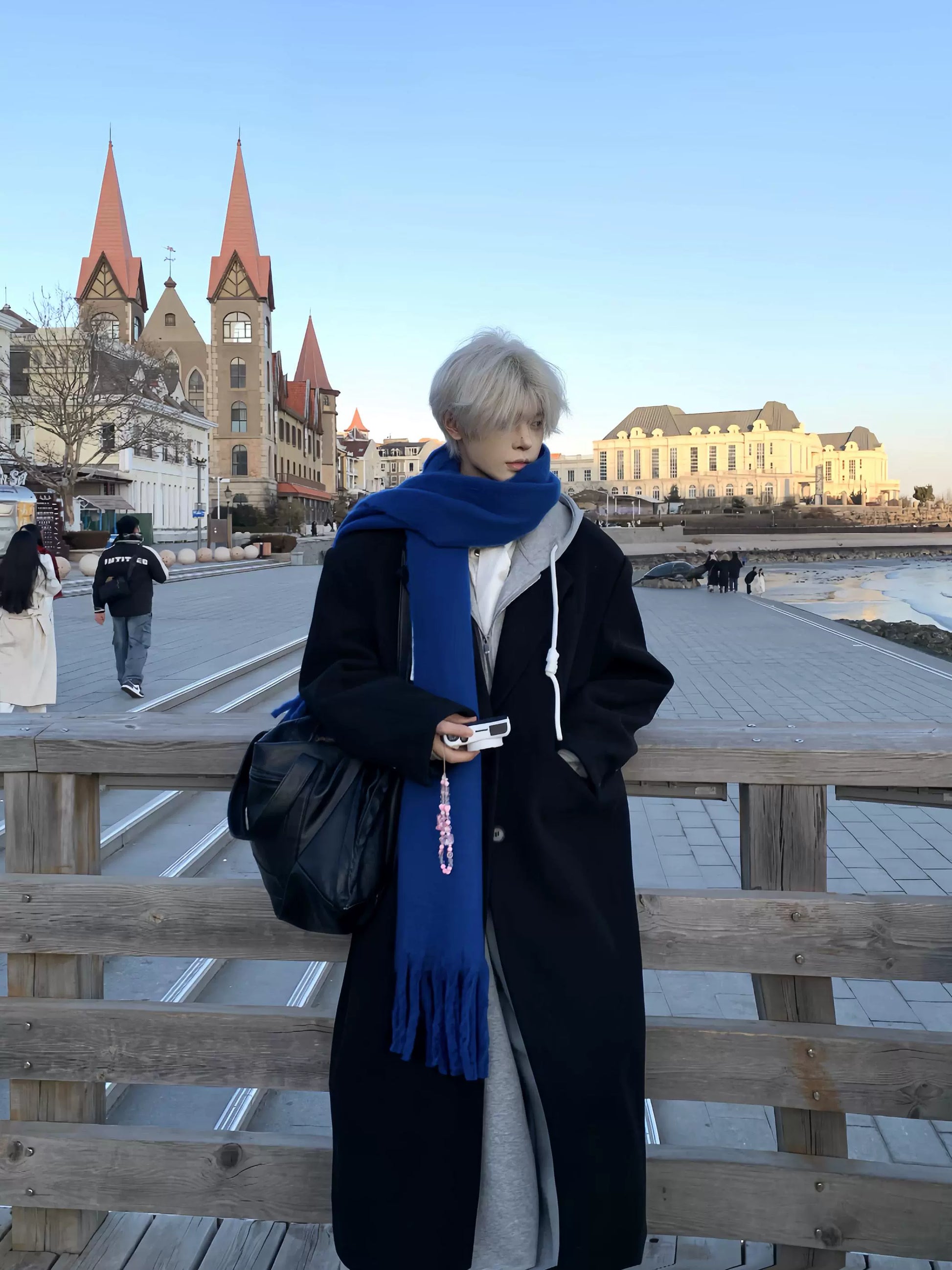 Blue Color Scarf WN19810