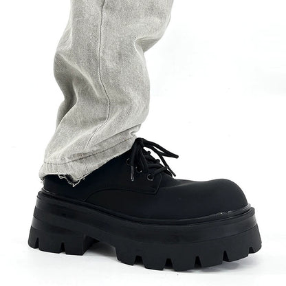 Chunky Sole Derby Round Toe Shoes WN19179