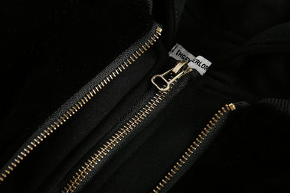 Heavy-Duty Zipper Hooded Jacket WN12841