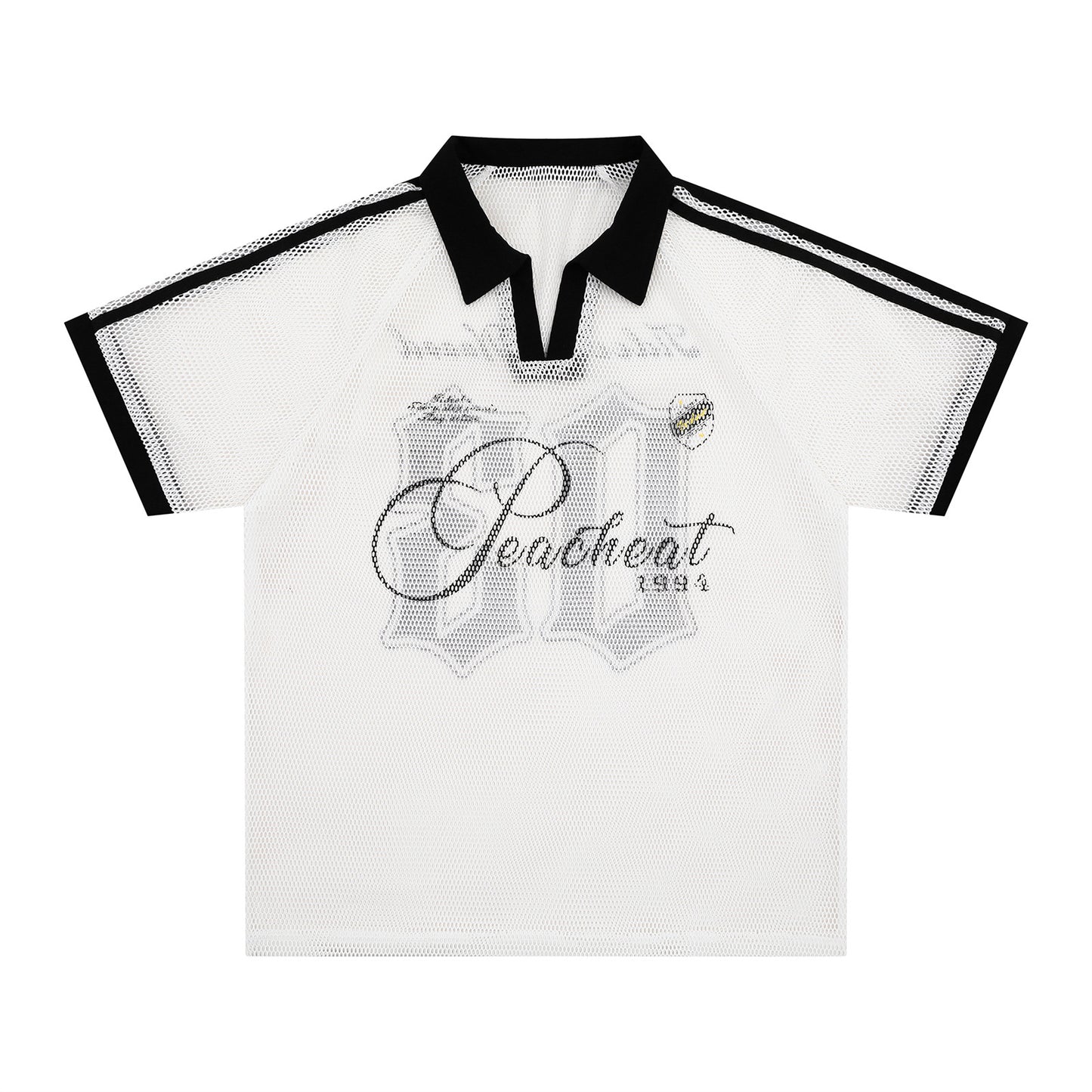 Mesh Gothic Number Short Sleeve Shirt WN26770