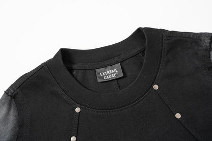 Studs Washed Short Sleeve T-Shirt WN25501