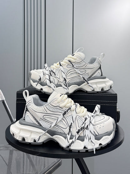 Mesh Panel Rope Lace Chunky Sole Sneakers WN24631