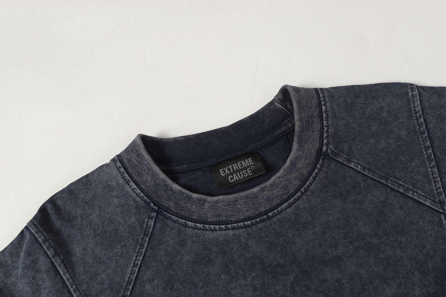 Washed Damage Pure Cotton Short Sleeve T-Shirt WN23055