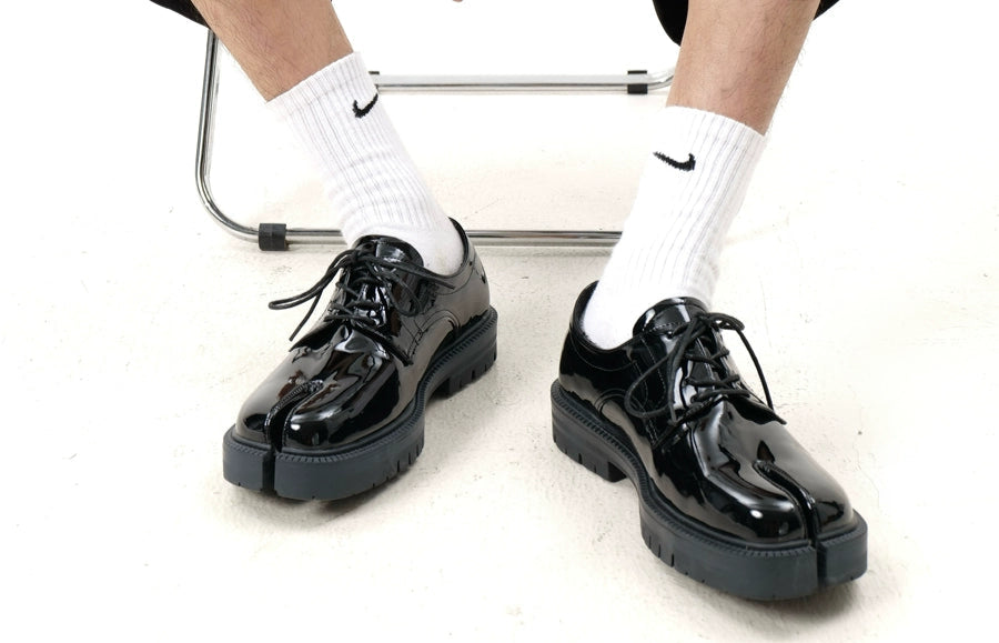 Tabi Chunky Sole Leather Derby Loafers WN20782