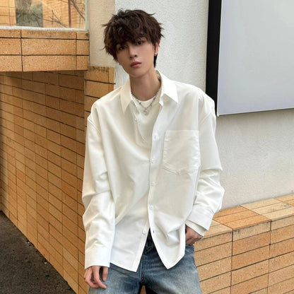 Drapey Drop Shoulder Wrinkle-Free Long Sleeve Shirt WN23150