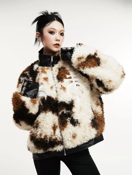 Patch Embroidery BOA Padded Jacket WN13389