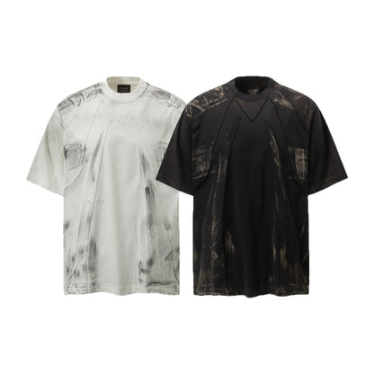 Washed Pocket Detail Short Sleeve T-Shirt WN27791