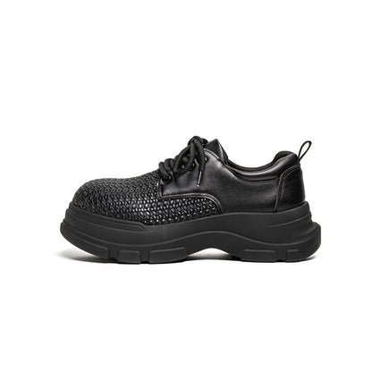 Platform Round Toe Lace-Up Shoes WN23478
