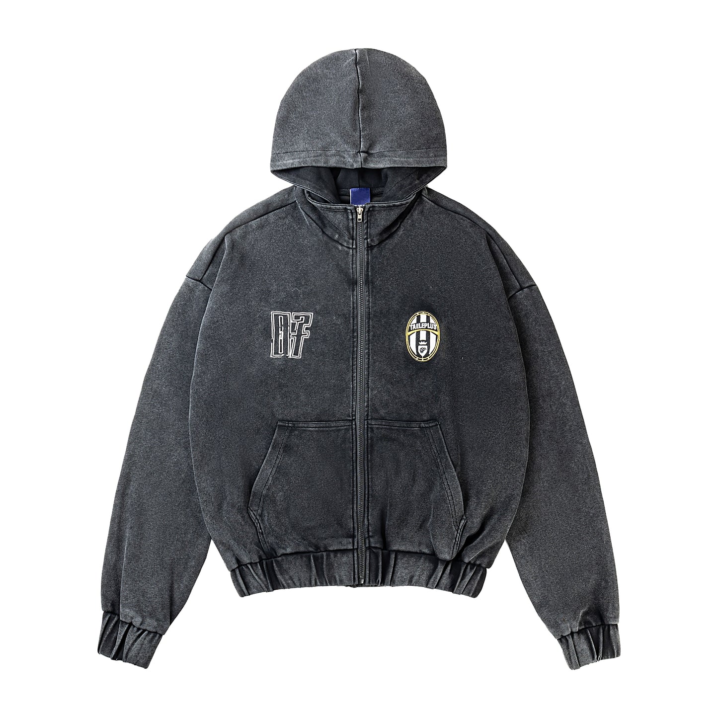 Washed Oversize Zipper Hoodie WN8434