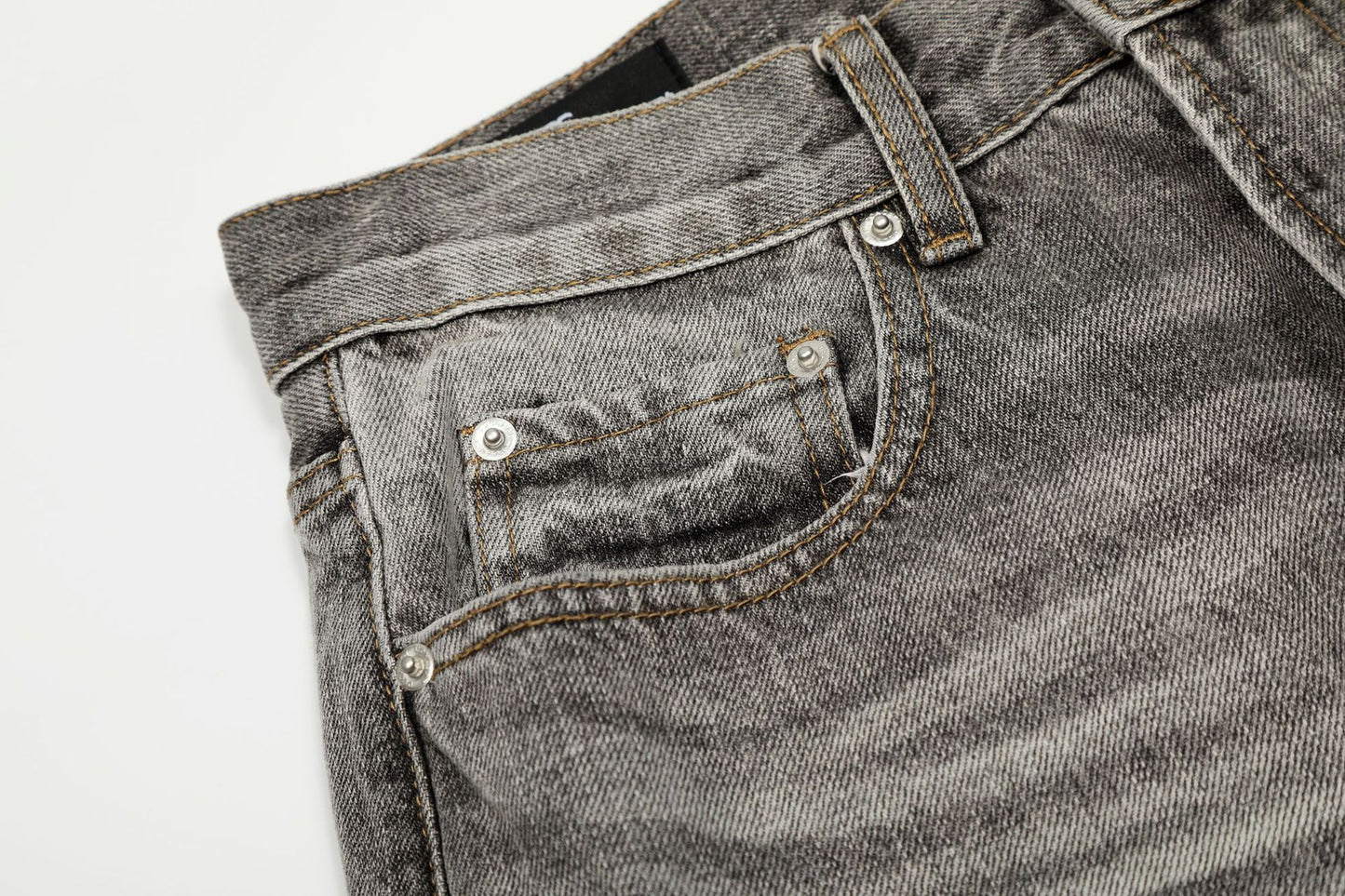 Dirty Washed Paint Wide Leg Denim Jeans WN25929