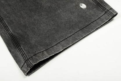 Washed Paint Straight Denim Jeans WN26056