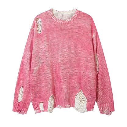 Damage Design Oversize Knit Sweater WN10920