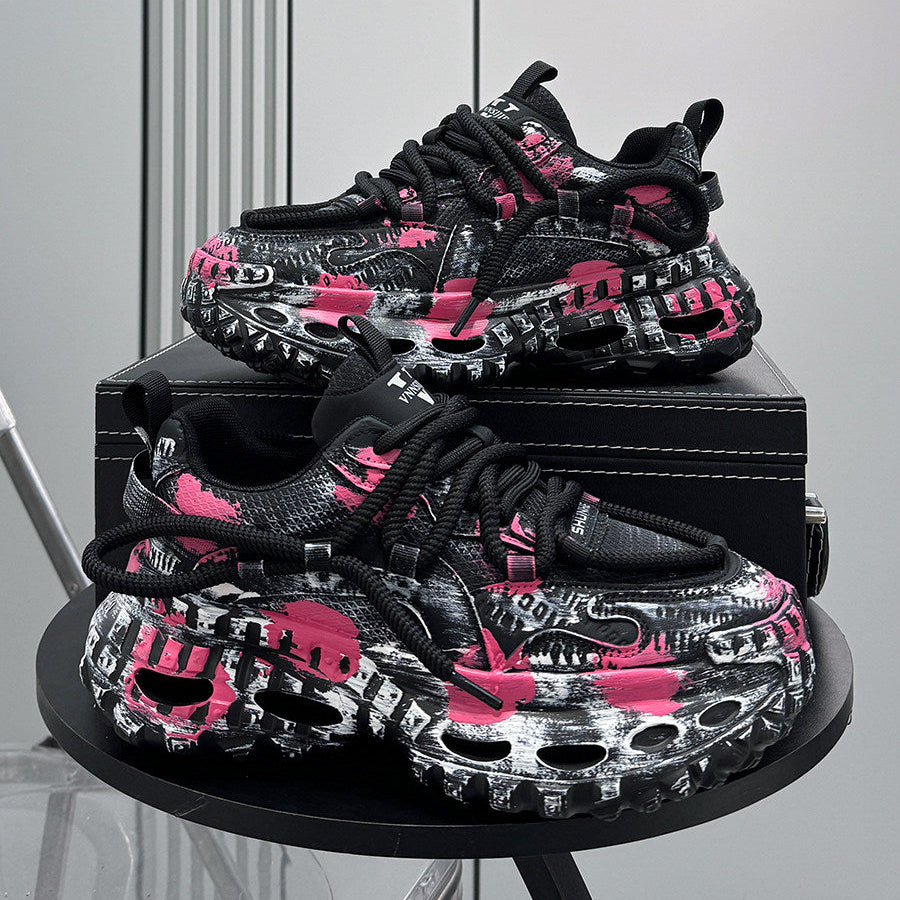 Chunky Platform Lace-Up Sneakers WN24810