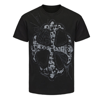 Cross Portrait Design Short Sleeve T-Shirt WN15865