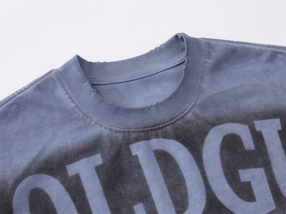 Letter Washed Short Sleeve T-Shirt WN26785