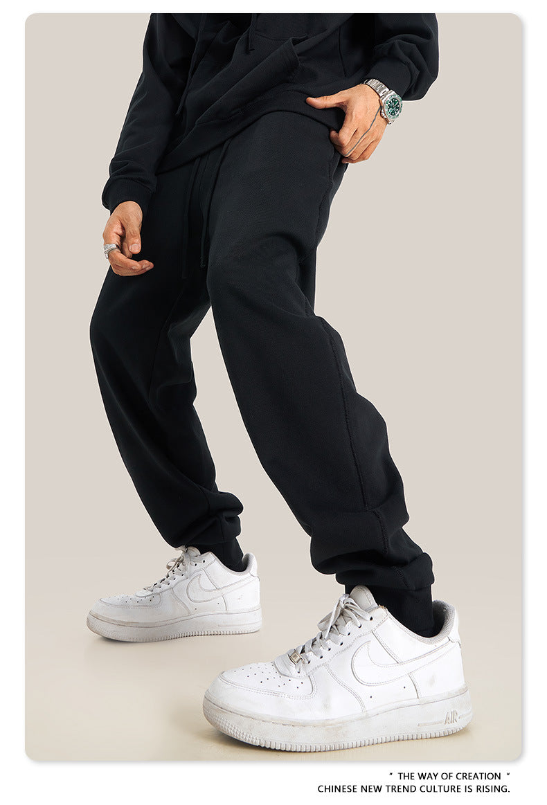 Oversize Heavyweight Pullover Hoodie & Zipper Hoodie & Sweatshirt & Pants Setup WN9930
