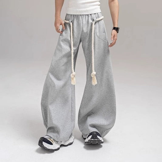 Rope Detail Balloon Wide Leg Sweatpants WN27812