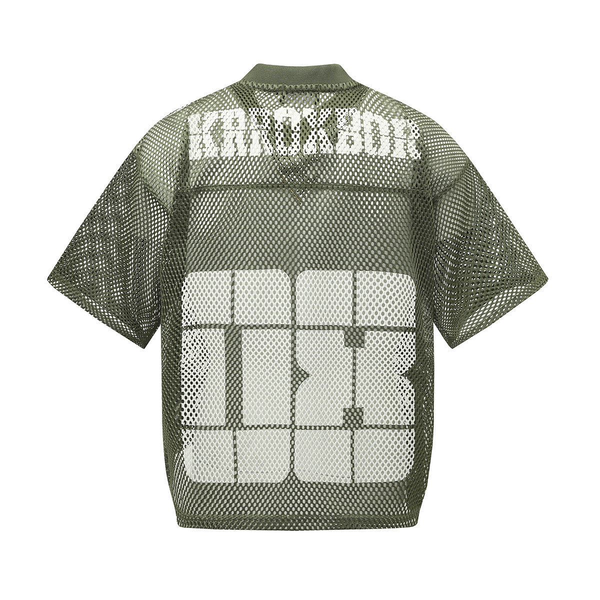 Mesh Number Print Short Sleeve T-Shirt WN25553