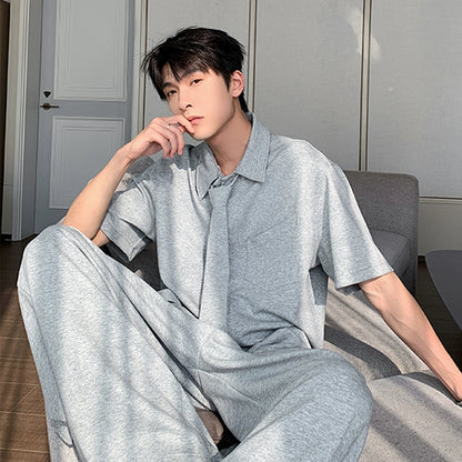 One-Piece Design Short Sleeve Shirts & Pants Setup WN20415