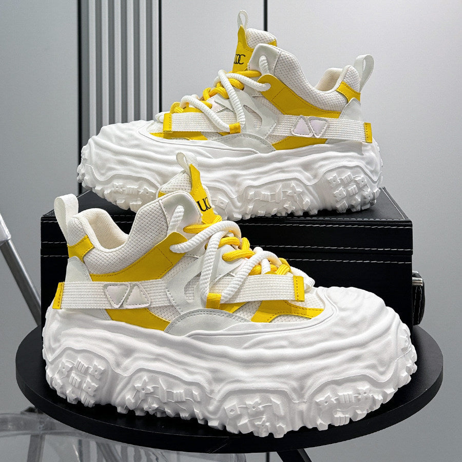 Strap Mesh Platform Chunky Sole Sneakers WN24659