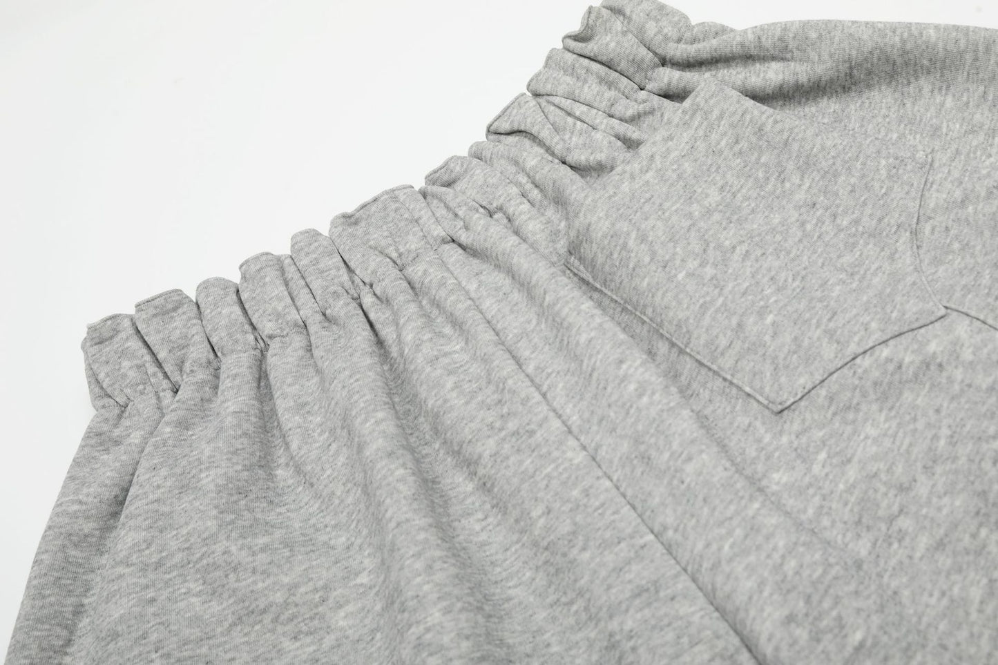 Deconstruction Wide Leg Half Sweatpants WN25969