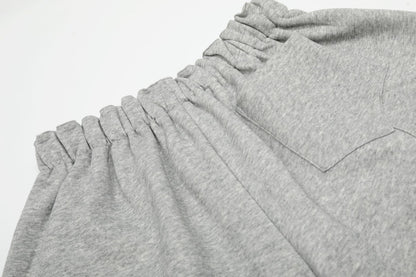 Deconstruction Wide Leg Half Sweatpants WN25969