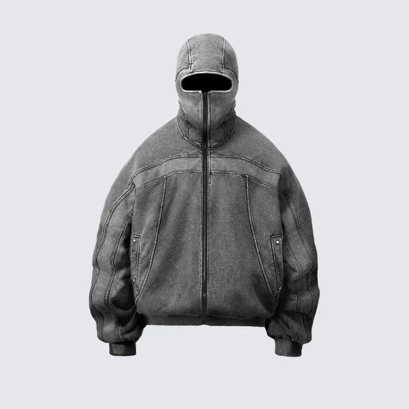 Eye-Opening Oversize Zipper Hoodie WN27936