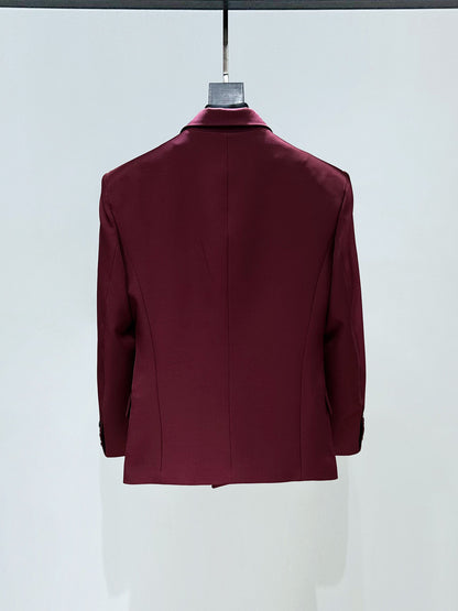 Daisy Brooch Tailored Jacket & Flare Trousers Setup WN23861