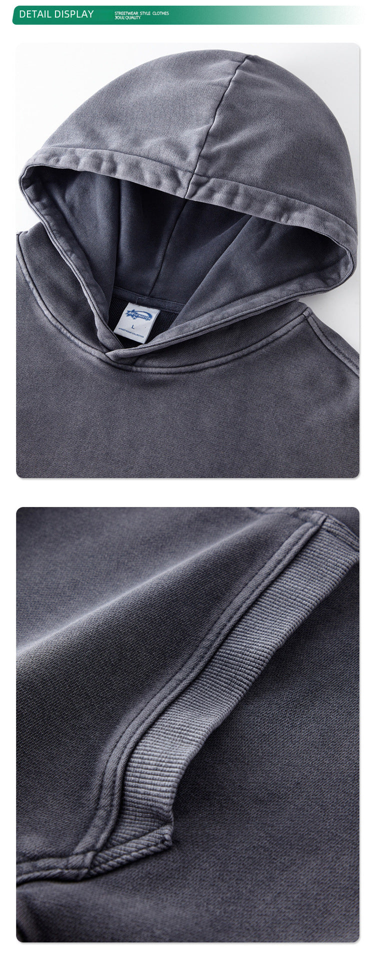 Heavyweight Washed Oversize Hoodie WN6622