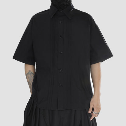 Tassel Design Oversize Short Sleeve Shirt WN20156