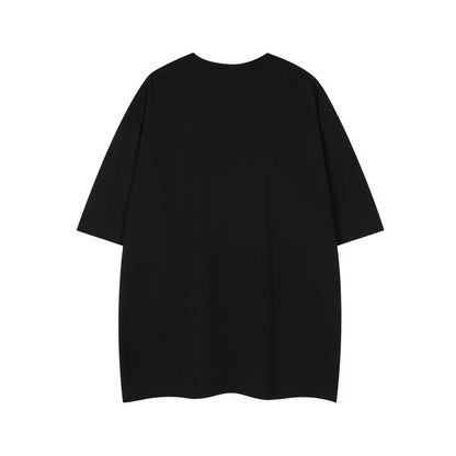 Portrait Letter Print Short Sleeve T-Shirt WN26748