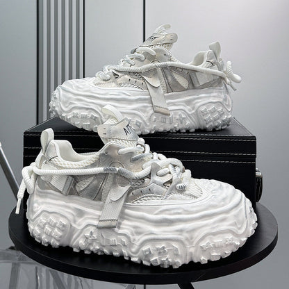 Breathable Thick-Sole Height-Increasing Dad Sneakers WN24761
