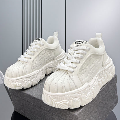 Shell Toe Embossed Chunky Sole Sneakers WN24665