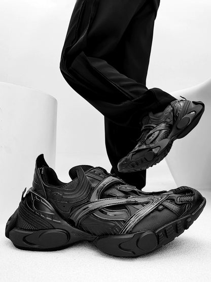 Crocodile-Pattern Thick Sole Sporty Sneakers WN21276