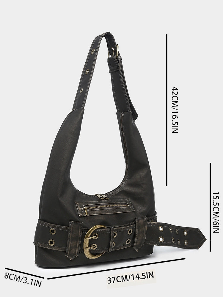 Functional Large Hobo Shoulder Bag WN18718