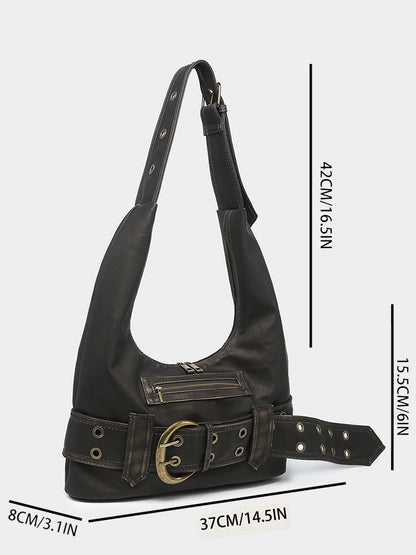 Functional Large Hobo Shoulder Bag WN18718