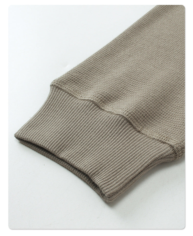 Oversize Waffle Long-sleeve T-shirt WN6601