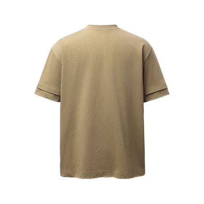 Washed Damage Paint Splatter Short Sleeve T-Shirt WN25694