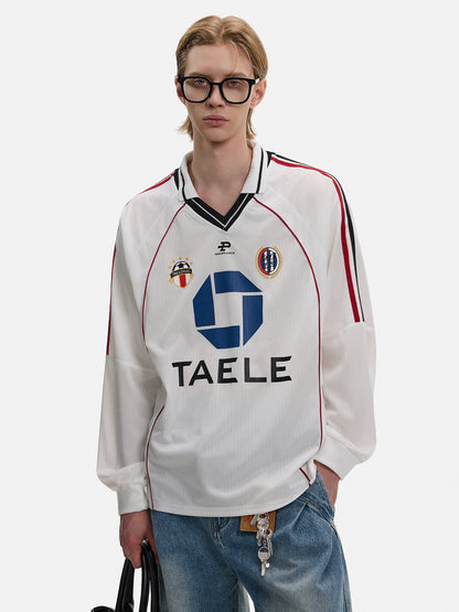 V-Neck Sporty Long Sleeve Sweatshirt WN21436