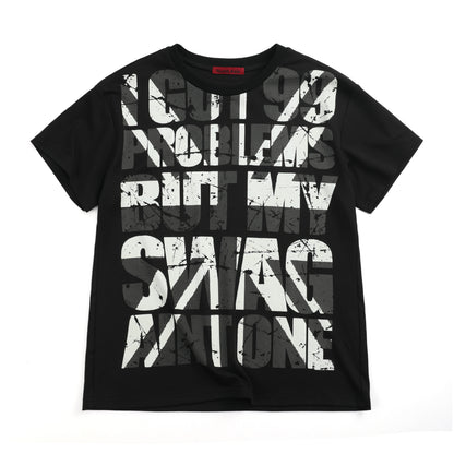 Letter Graphic Print Short Sleeve T-Shirt & Long Sleeve T-Shirt WN27211