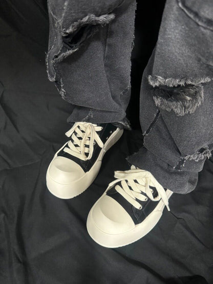 Chunky Shell Toe Platform Lace-Up Sneakers WN24543