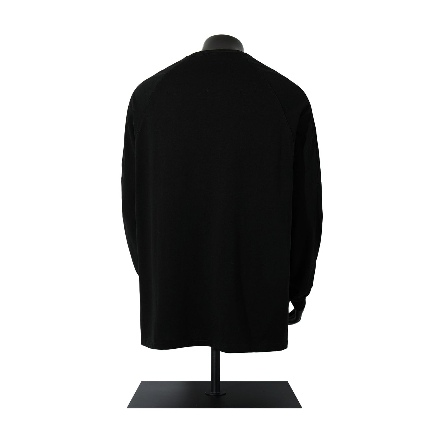 High-Neck Heavyweight Stripe Long Sleeve T-Shirt WN25629