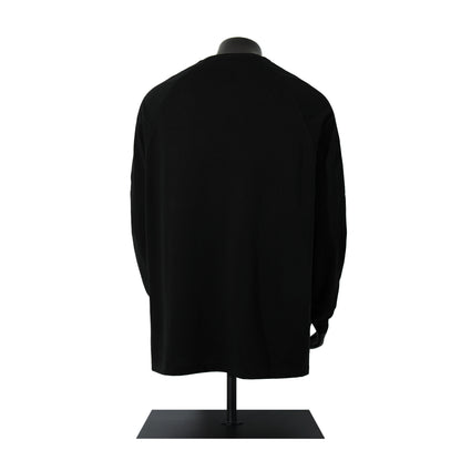 High-Neck Heavyweight Stripe Long Sleeve T-Shirt WN25629