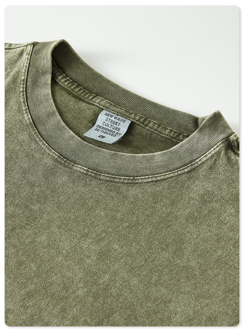 Oversize Washed Long-sleeve t-shirt WN6053