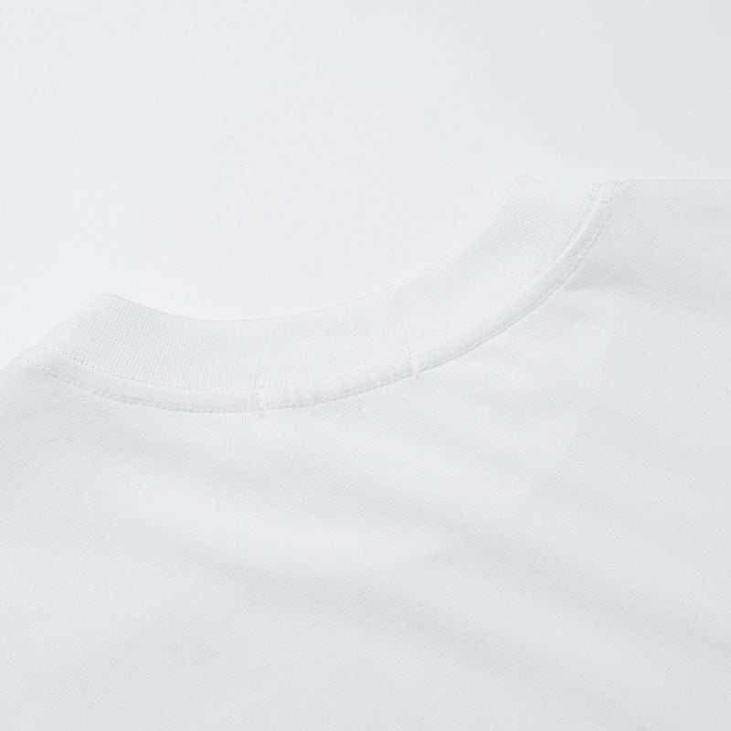 Lips Print Washed Oversize Short Sleeve T-Shirt WN18592