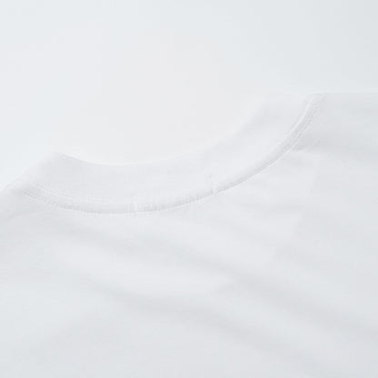 Lips Print Washed Oversize Short Sleeve T-Shirt WN18592